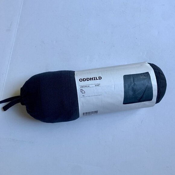 Ikea Oddhild Throw Blanket NAVY New in Package 47 x 67" - Picture 2 of 6